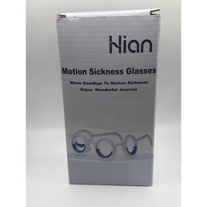 NIB Hion Motion Sickness Glasses Set of 2 White‎ with Cases